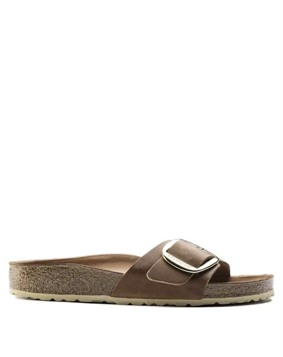 Birkenstock - Madrid Big Buckle Oiled Leather Sandal - Cognac